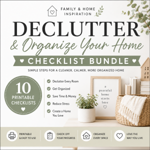Declutter and Organize Your Home Checklist Bundle