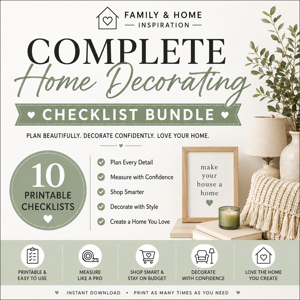 Complet Home Decorating Checklist