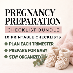 Pregnancy Preparation Checklist Bundle