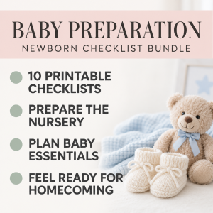 Baby Preparation and Newborn Checklist Bundle
