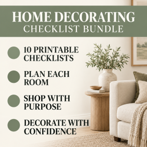 Complete Home Decorating Checklist