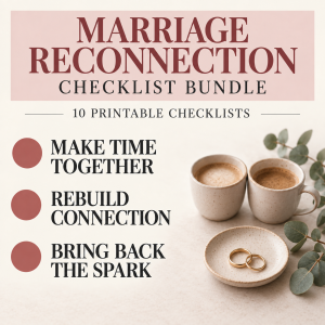 Marriage Reconnection Checklist Bundle
